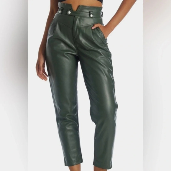 BlankNYC Green “As You Said” Faux Leather Pants Sold at Revolve - Picture 4 of 4
